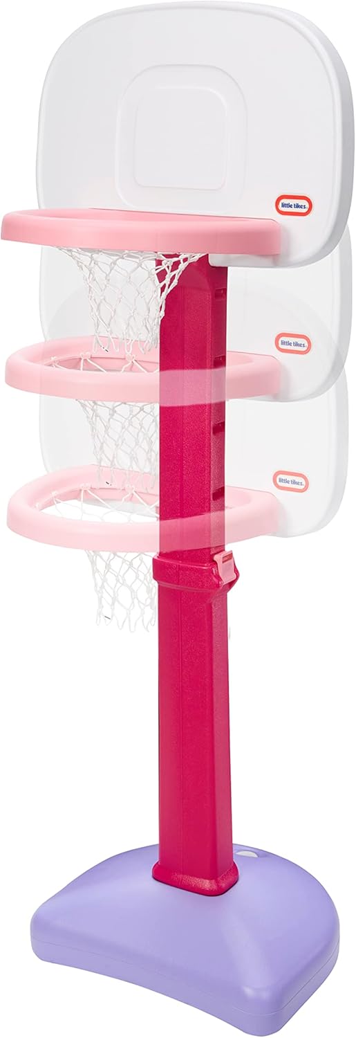 Little Tikes Easy Score Basketball Set, Pink- Amazon Exclusive 22.00 L x 23.75 W x 61.00 H Inches