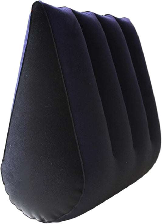 Inflatable Pillow Inflatable Wedge Pillow, Lightweight & Portable Thickened Wedge Soft Comfortable Triangle Cushion for Sleeping, Reading, Post Surgery, Blue