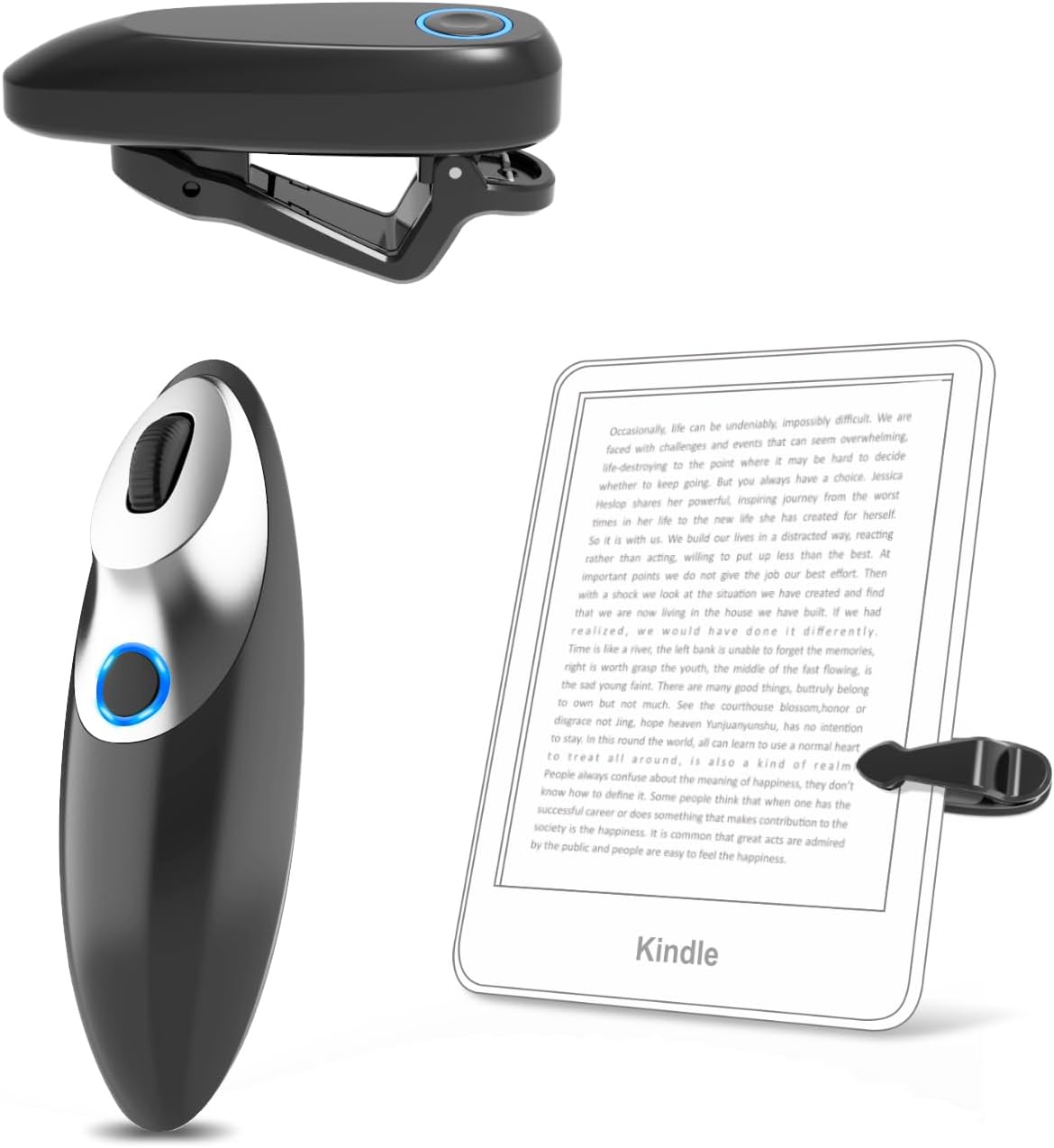 Remote Control Page Turner for Kindle Paperwhite Oasis Kobo eBook Readers,Mute Scroll Wheel Clicker,Remote Scrolling for TikTok,Remote Shutter for Taking Photos and Videos,Supports iPhone,iPad,Android