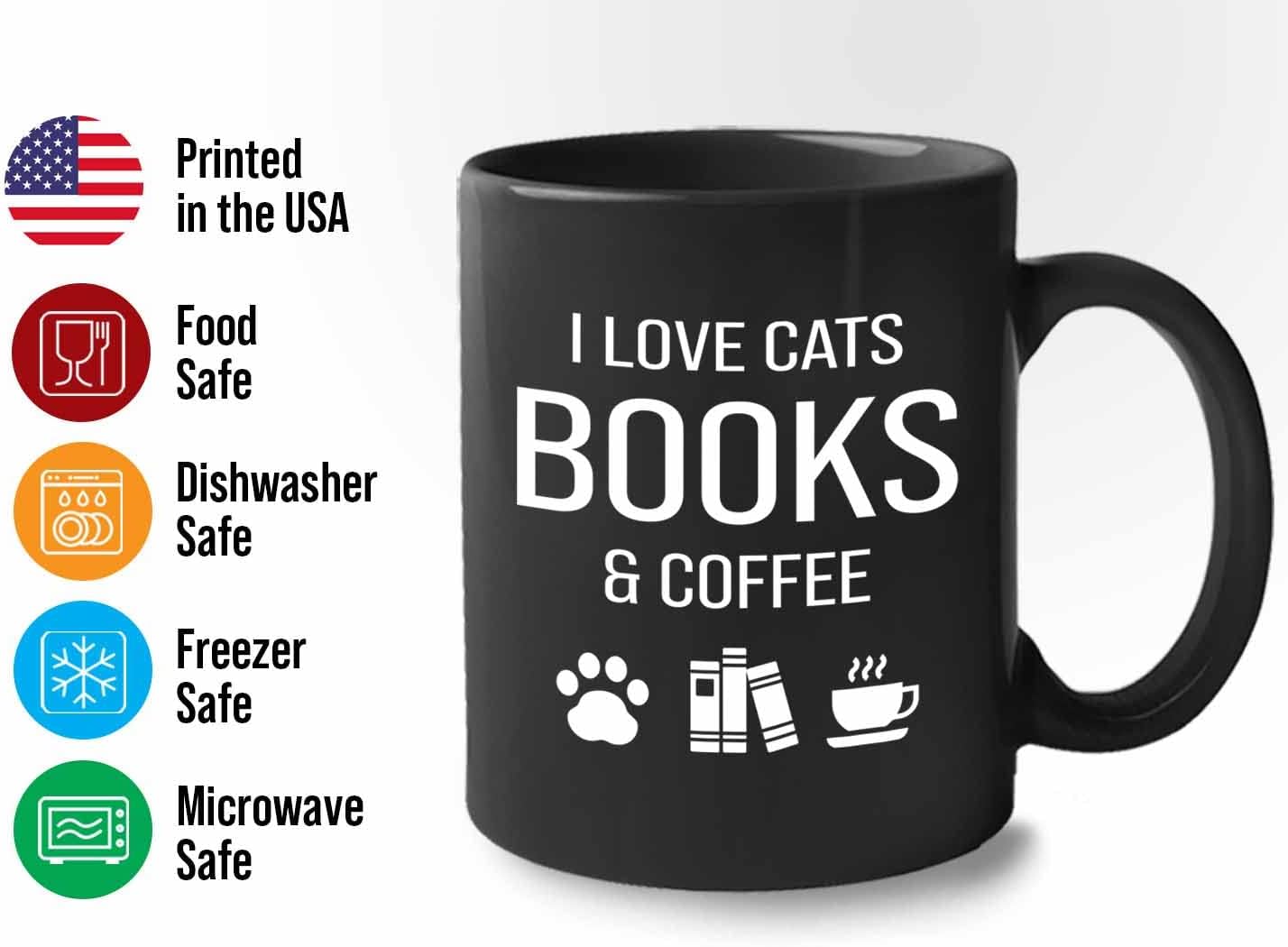 Bubble Hugs Book lovers Coffee Mug 11oz Black - Cats Books Coffee - Author Writer Library Editor Introvert Lovers Cat Chill Relax Bookworm Reading