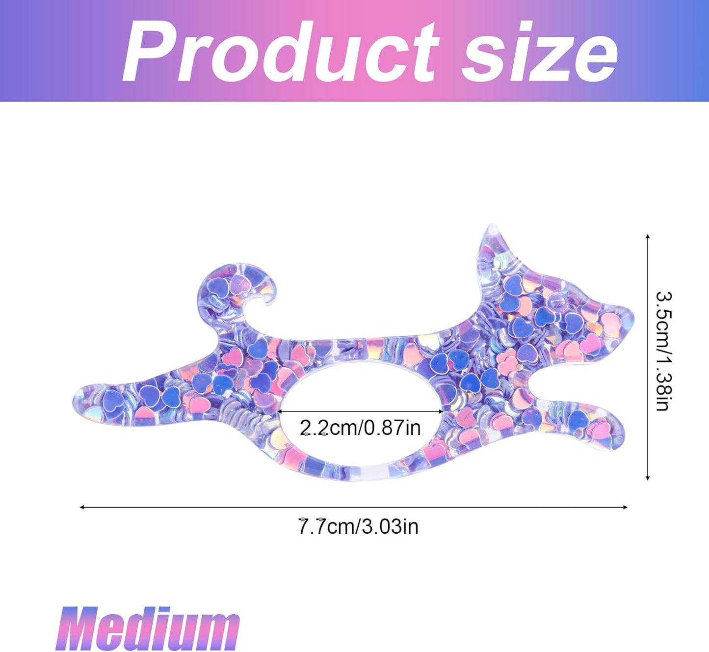 Dog Book Thumb Page Holder, Portable Reading Opener Holder, Plastic Reading Finger Page Holders Thumb Bookmark for Book Lovers Gifts Literary Students Teacher Accessories (Purple)