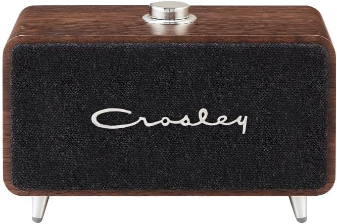 Crosley CR3049A-WA Stanza Portable Rechargeable Bluetooth Speaker, Walnut