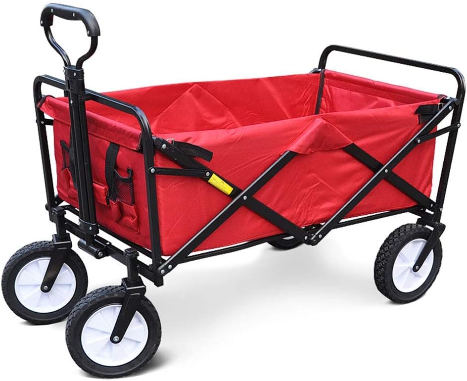 Garden Cart Trolley,Foldable Pull Wagon Hand Folding Trolley Hand Cart for Outdoor Camping BBQ Gardening Shopping Beach(C)(C)/D