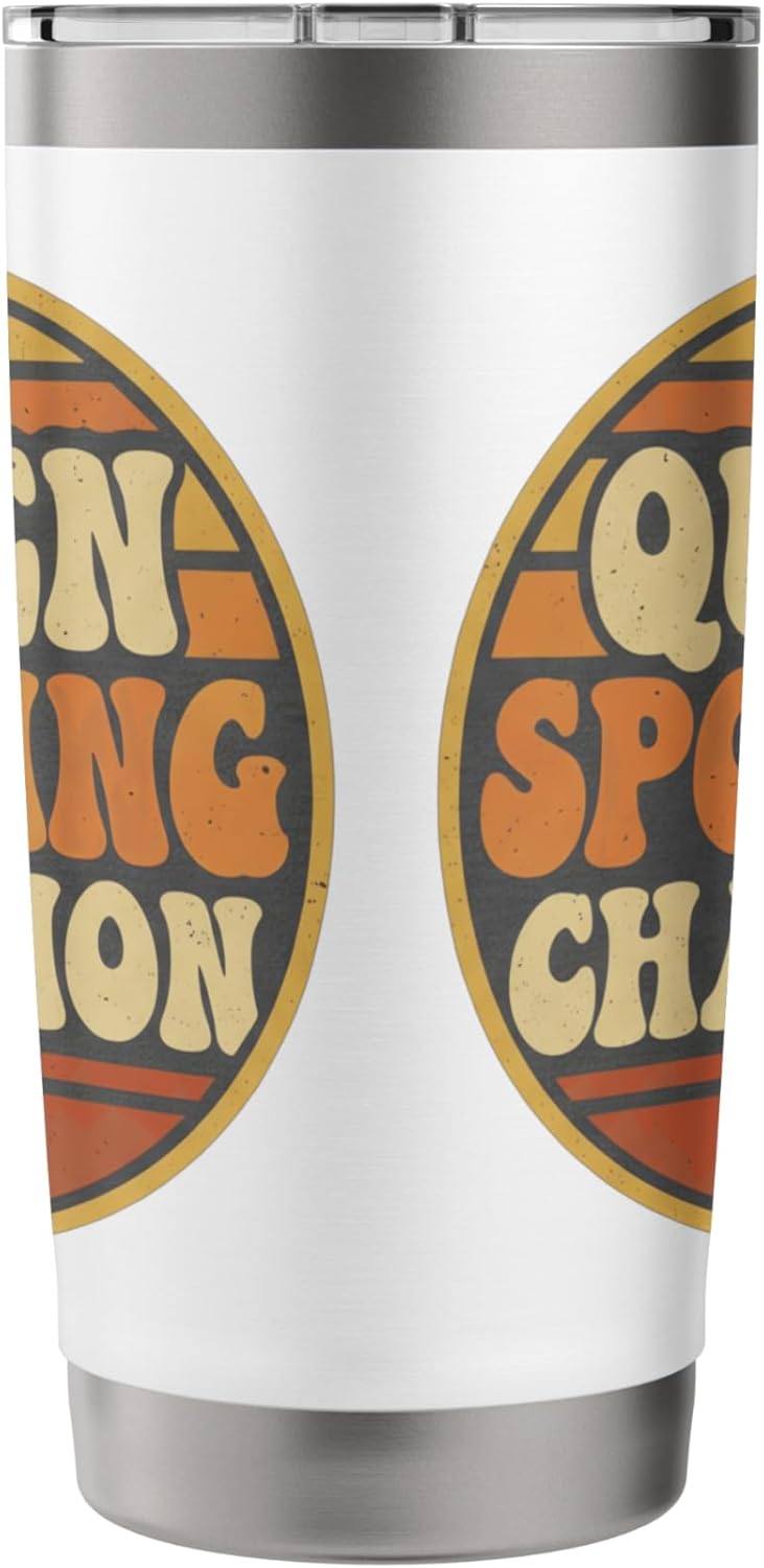 Queen Spotting Champion 2026 Retro Beekeeping Bee Badge Stainless Steel Insulated Tumbler