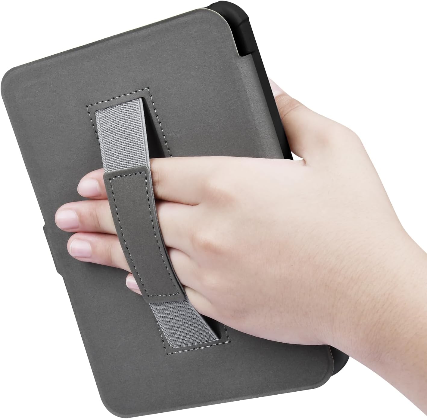 Case for 6” Kobo Clara 2E Only - Ultra Slim PU Leather Smart Cover with Auto Sleep and Wake, Premium Protective Case with Hand Strap for Kobo Clara 2E (Orange)