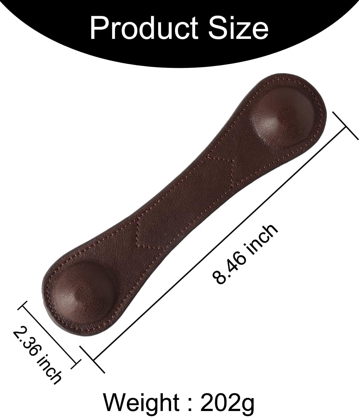 Weighted Bookmark - Leather Book Page Weight Book Weights Holder for Hands-Free Reading Paper Weights for Cookbooks Crafts Music Books Appreciation Bookmark (01Coffee)