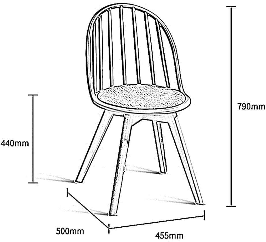 RXBFD Comfortable Chair Modern Dining Chair with Solid Wood Legs,Ergonomically Designed Comfort Curve,for Living Room/Cafe/Lounge/Study Room/Dining Room/Pub,5 Colors Leisure Chair