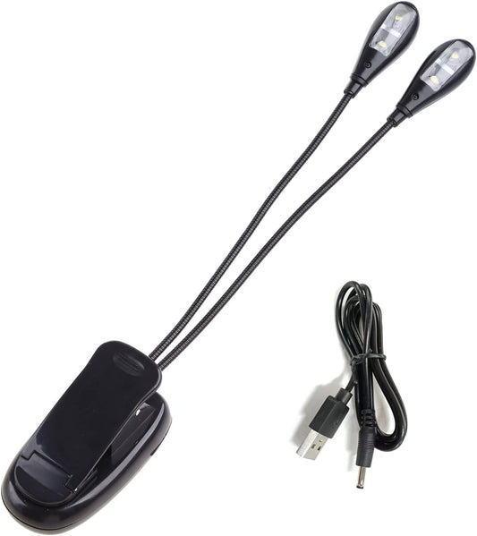 for Head LED Clip Book Light Adjustable Reading Lamp Battery Operated Clip-On Reading Light for Kids Desk Bed Headb