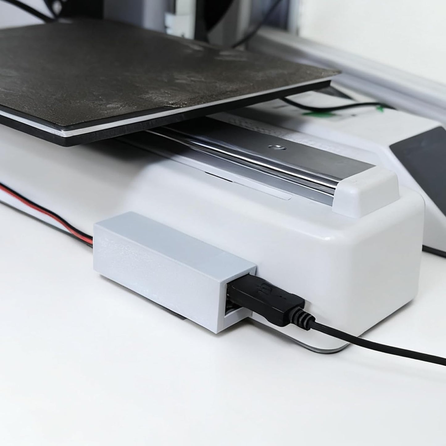 Immdinogo Minimal USB Hub Adapter Kit for BambuLab A1/ A1 Mini: Using Spare AMS Lite Port to Add USB Dual Ports Plug and Play 3D Printer Accessories