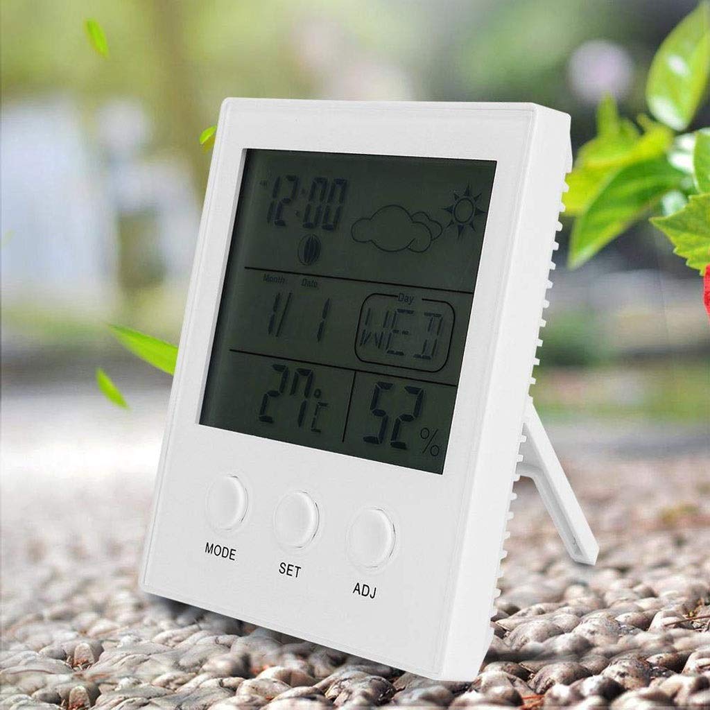 Digital Hygrometer Thermometer, Large Screen with Temperature and Humidity Meter, High Accuracy Gauge for Home Office Greenhouse