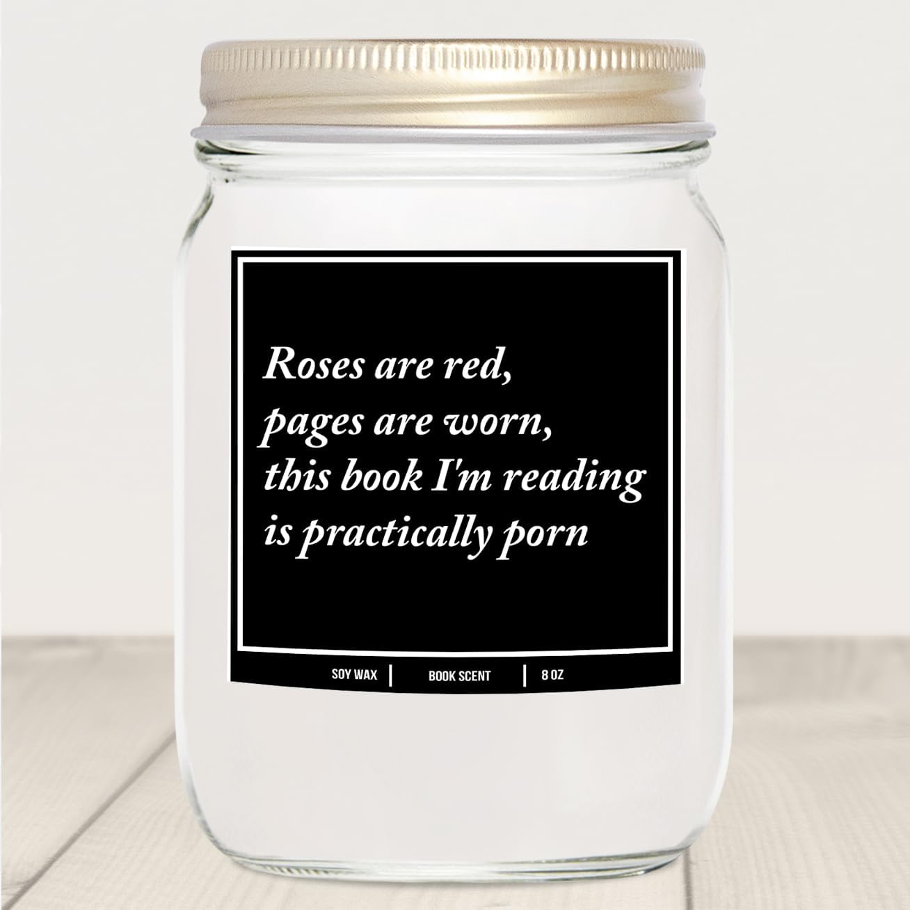 You Nique Designs Smut Candle 8oz - Adult Readers Gifts - Smutty Book Lovers Surprise Ideas, Funny Smut Reader Presents - Smut Book Merch - Smutty Reading, Smut Gifts