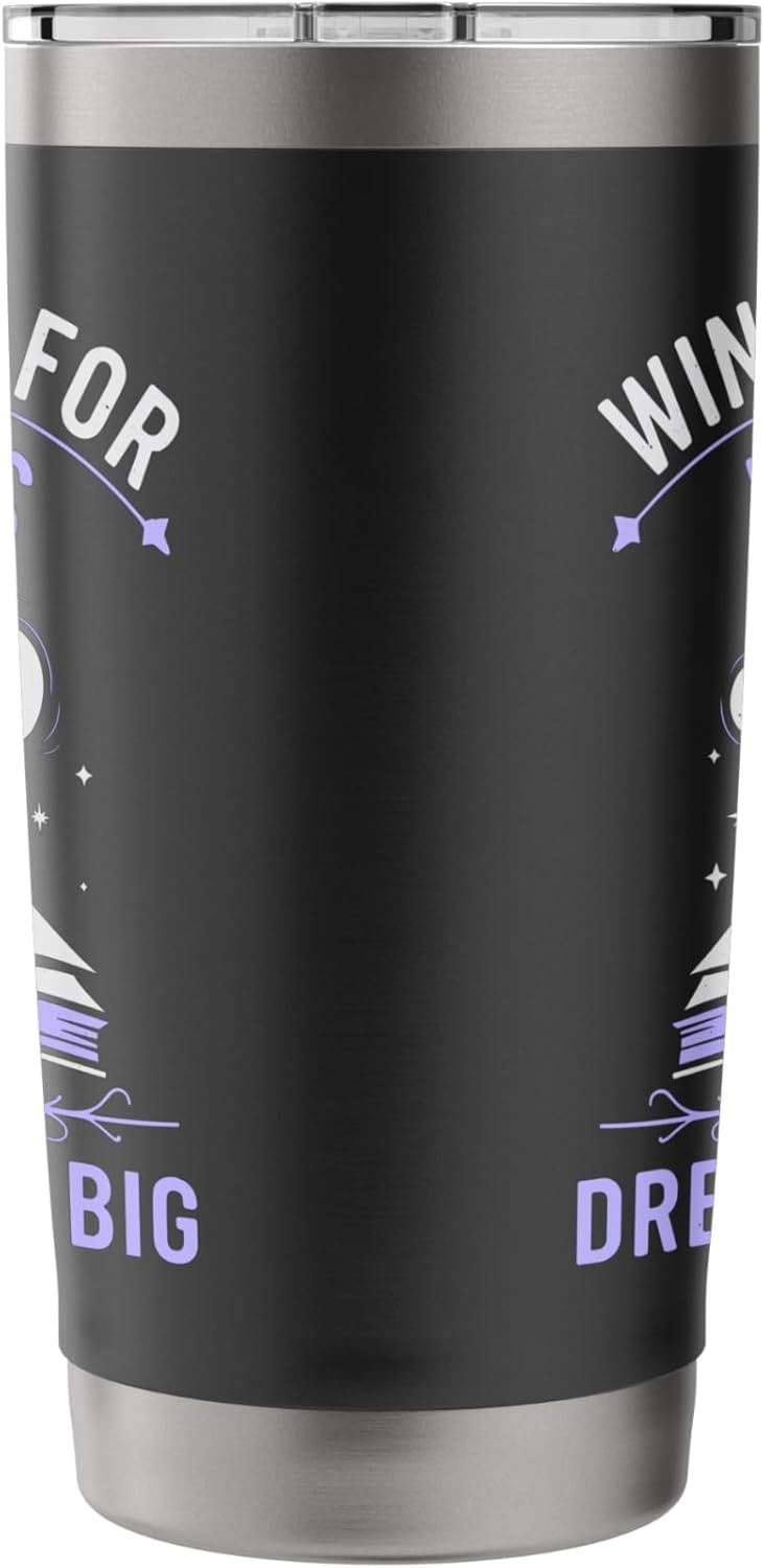Reading All Winter Cozy Book Lover and Literary Escape Stainless Steel Insulated Tumbler