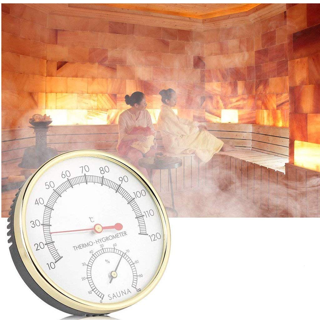Sauna Hygrothermograph Thermometer Hygrometer Room Accessory for Houses Offices Workshops Schools Markets Warehouses