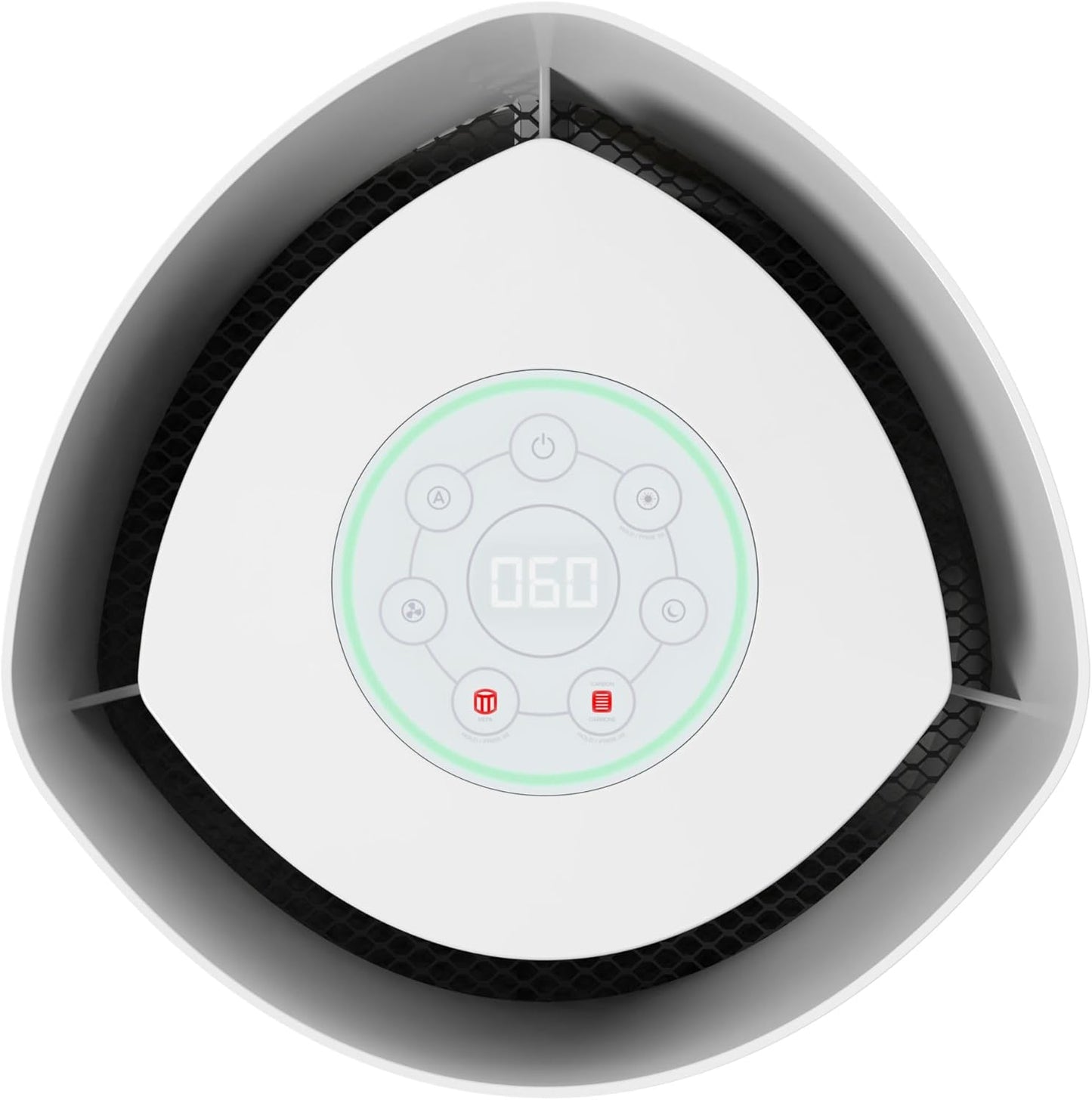 GermGuardian AirSafe+ XL Air Purifier for Home, 360° True HEPA Filter, UV-C Light, Air Quality Monitor, For Large Rooms Up to 1680 Sq Ft, Removes Smoke, Dust & Pet Dander, Gray/White, AC3200