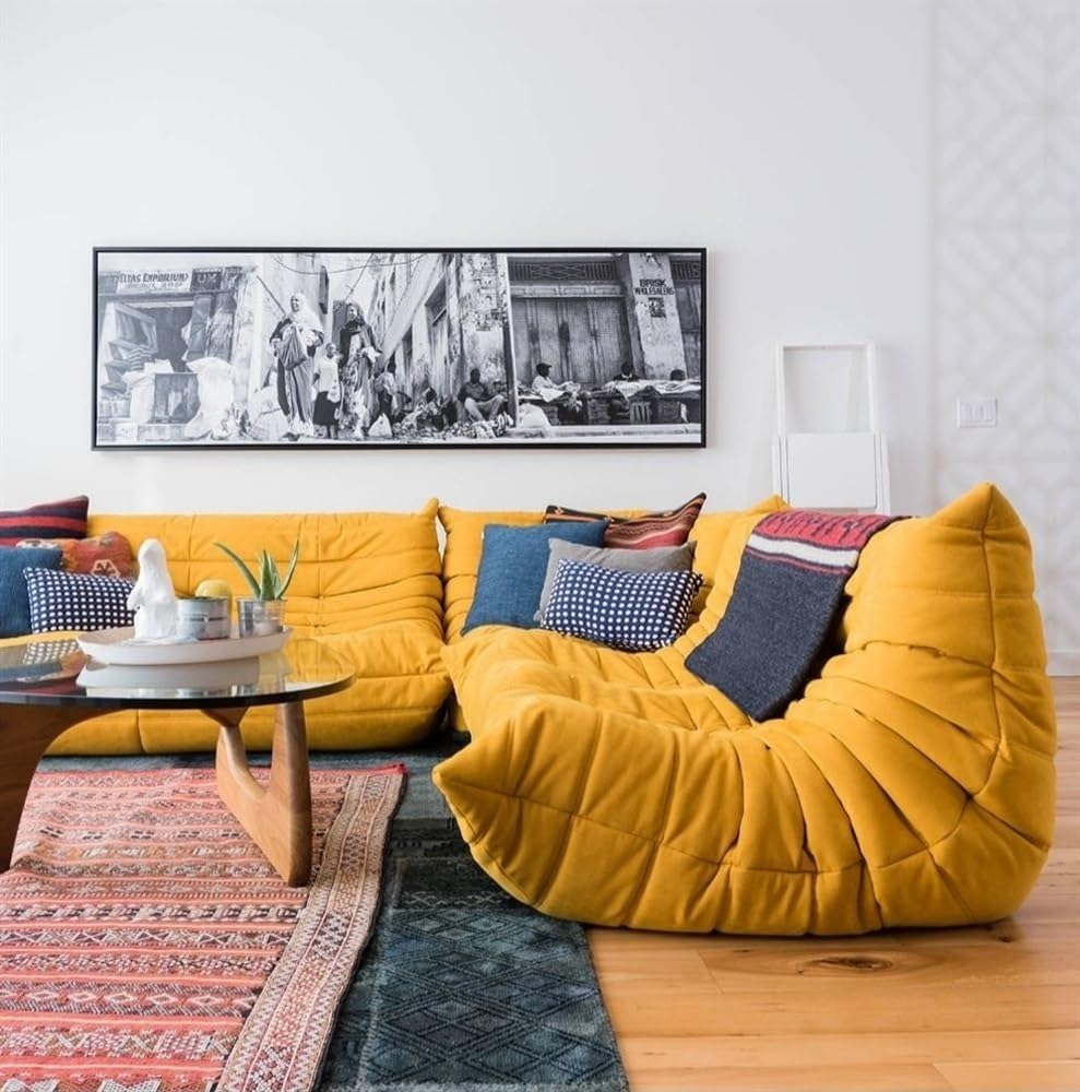 Fireside Chair, Modern Lounge Bean Bag Chair Single Sofa Lazy Couch Tatami Living Room Bedroom Lovely Leisure Single Chair Reading Chair Balcony Rocking Chair (Color : Suede Gray, Size : One Seat)