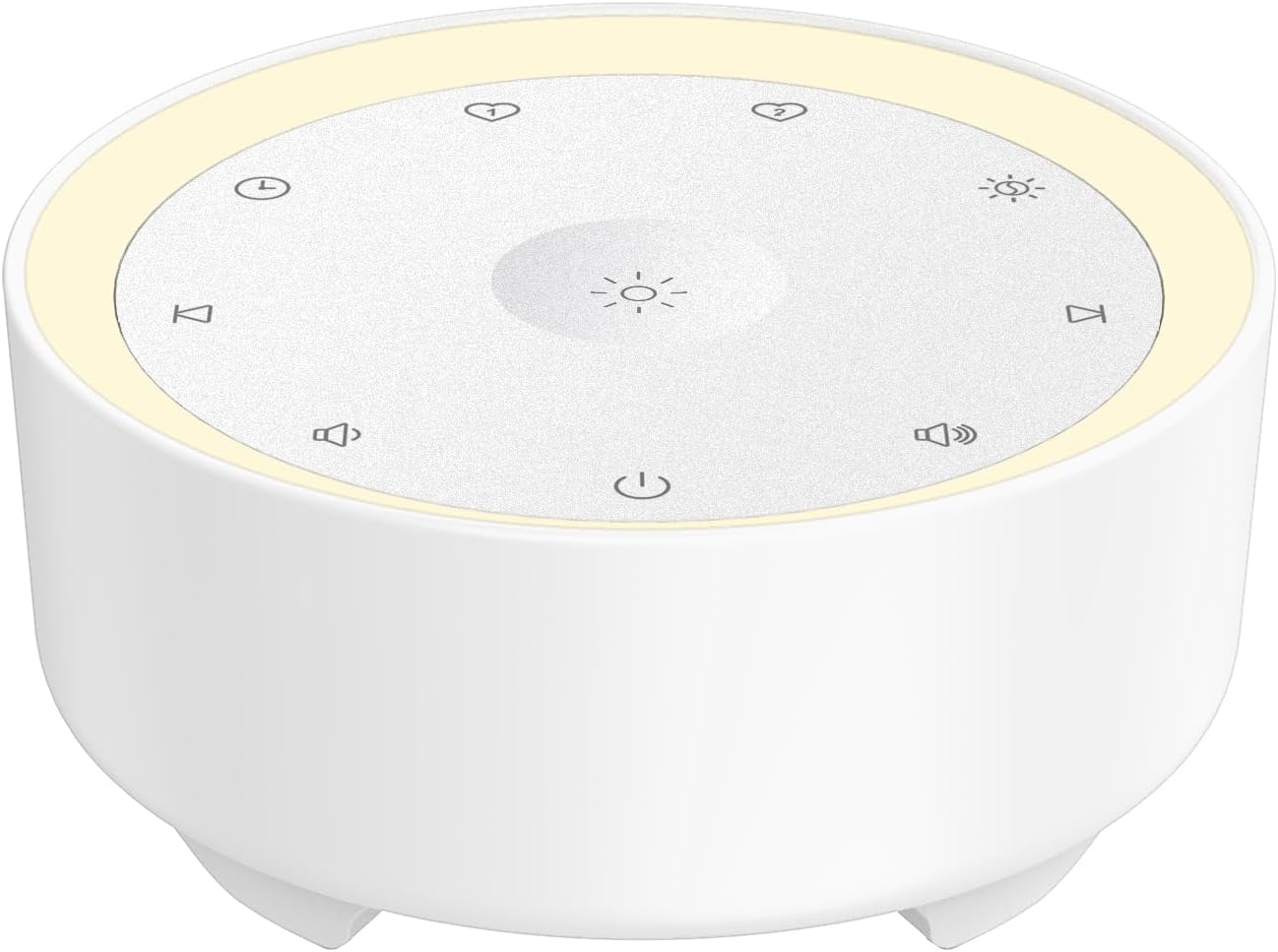 Kipcush White Noise Machine for Sleeping, 20 Soothing Sounds Including White Pink Brown Noise, Fan and Nature, Custom Shortcut Buttons, Dimmable Night Light, 8 Hour Timer, USB Powered