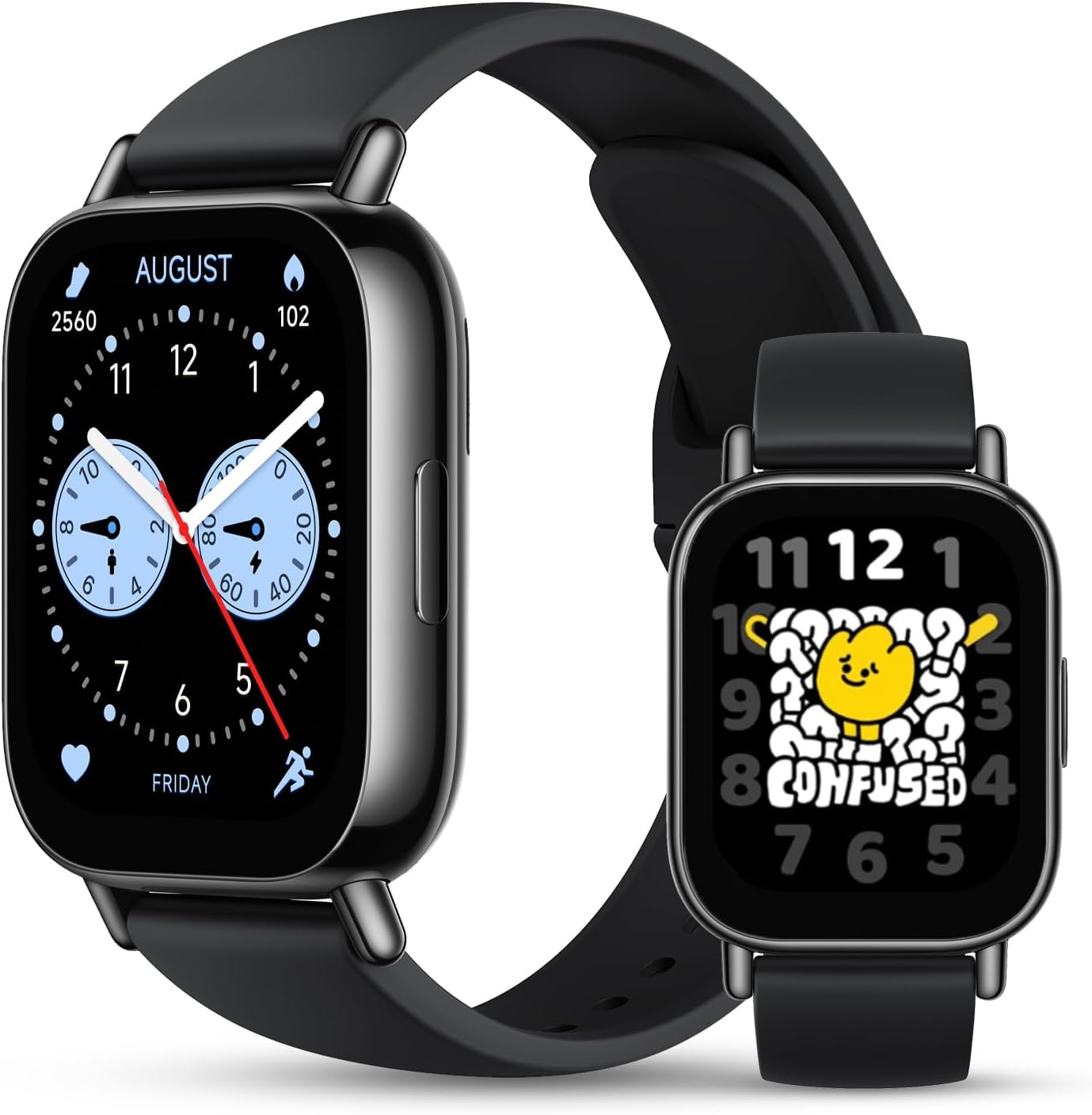 Xiaomi Redmi 5 Lite Smart Watch, Step Counter Watch for Women Men with 1.96" LCD Large Display, 140 Sports Modes, 5ATM Waterproof (Lite-Black)