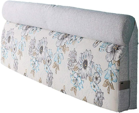 Headboard Bedside Cushion Pads Soft Case Double Bed Big Back, with Headboard/No Headboard, 2 Styles, 6 Sizes (Color : 1#-with headboard, Size : 200cm)