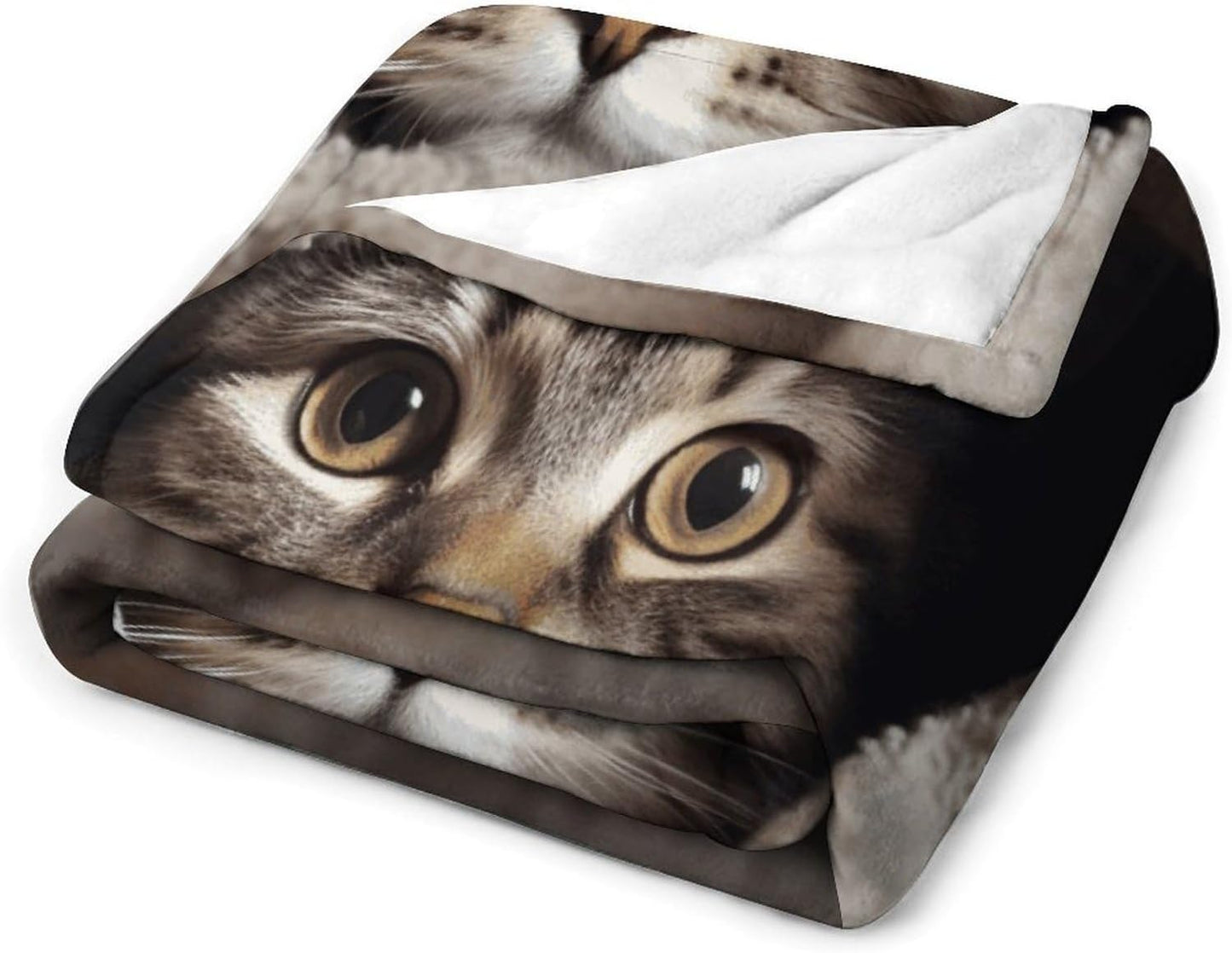 Cat Under Blanket Throw Blanket for Couch Super Soft Warm Lightweight Throw Blankets Cozy Flannel Bed Blanket Cute Decorative Blankets for All Seasons Home Decor Gift 50"*60"（130 * 150cm）