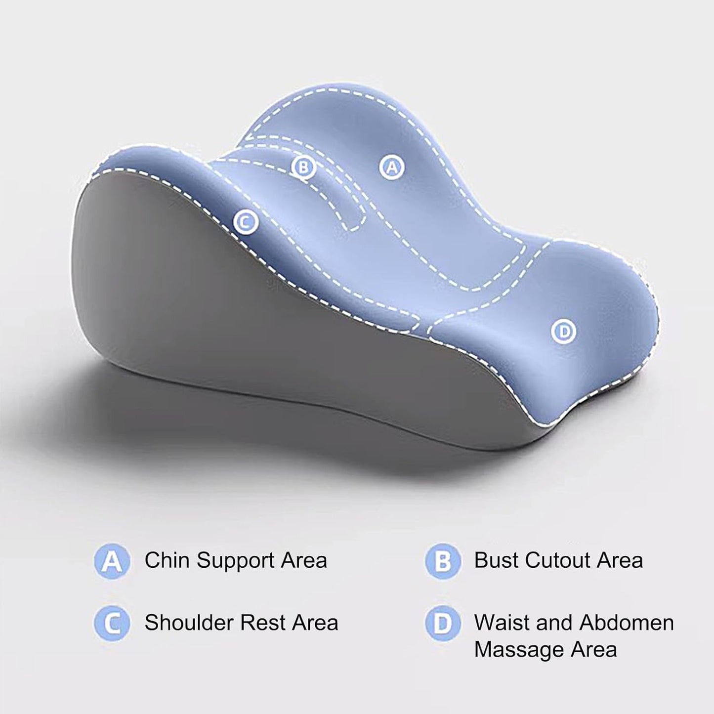 Couples Pillow, Ergonomic Memory Foam Wedge—Leg Raising Cushion for Reading, Sleeping, Yoga, Meditation, and Sofa Lounge Comfort