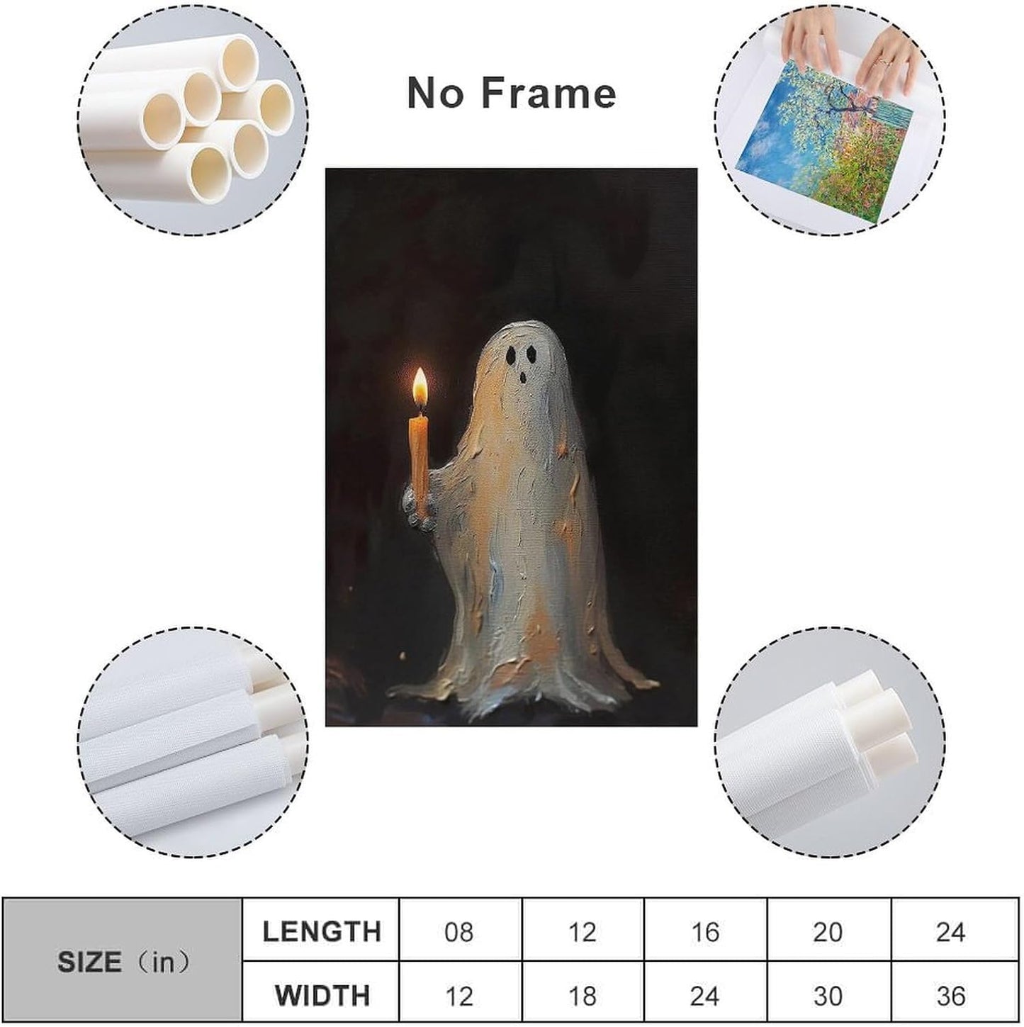 Dark Funny Ghost Bathroom Reading Halloween Classic Movie Posters At Room Aesthetic Posters Cool Artwork Wall Art Home Decor Gift Ideas (4) Canvas Art Poster And Wall Art Picture Print Modern Family B
