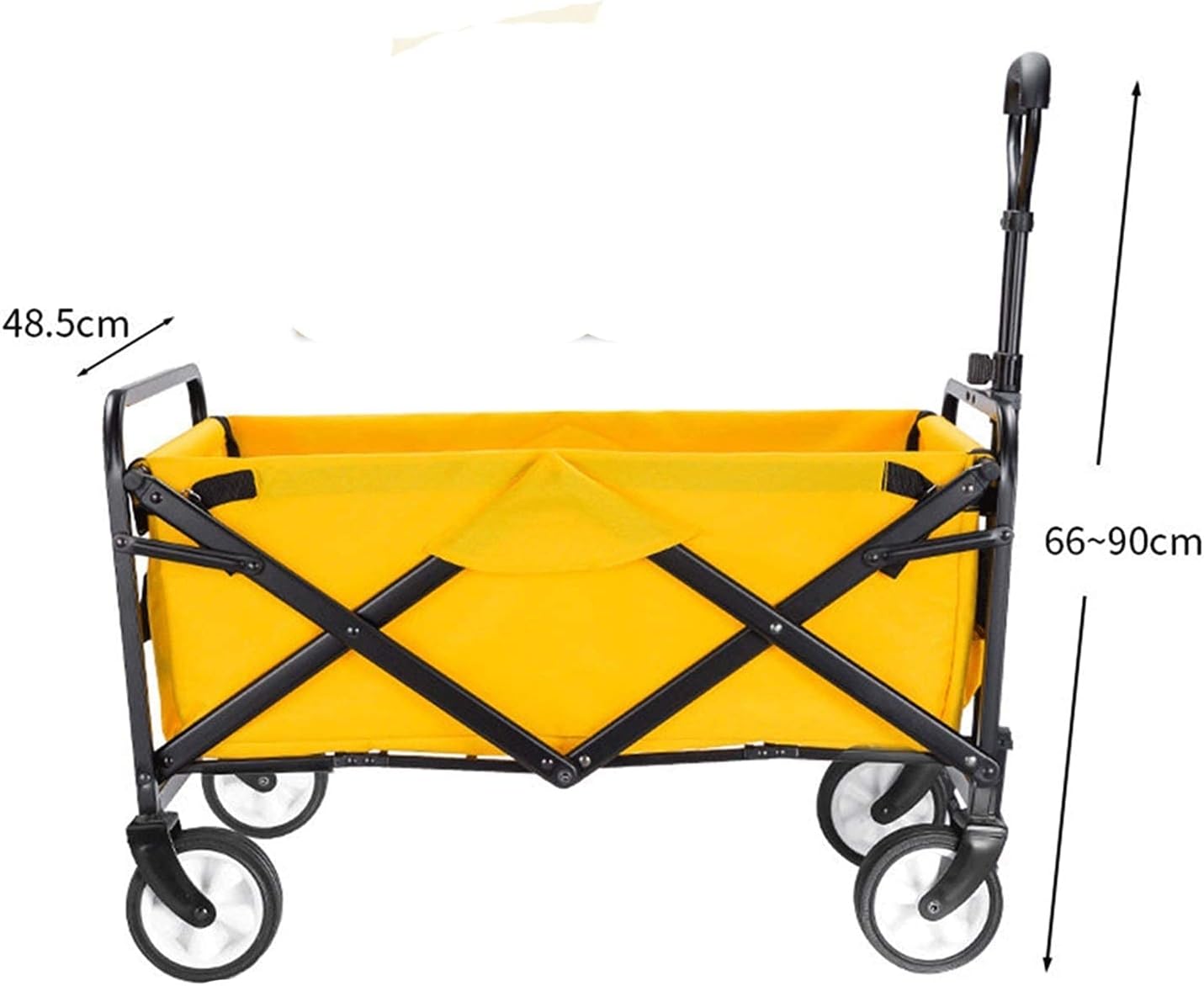 Garden Cart Foldable Trolley Wagon 4 Wheel Foldable Portable Garden Cart for Outdoor Camping Beach Park Shopping Festival Pets (Q 1) (Q 7)