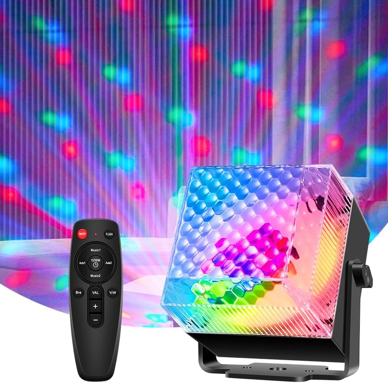Party Lights Disco LED Light Sound Activated with Remote Control LED Strobe Mood Lighting for Home Room Dance Parties Christmas Halloween Birthday