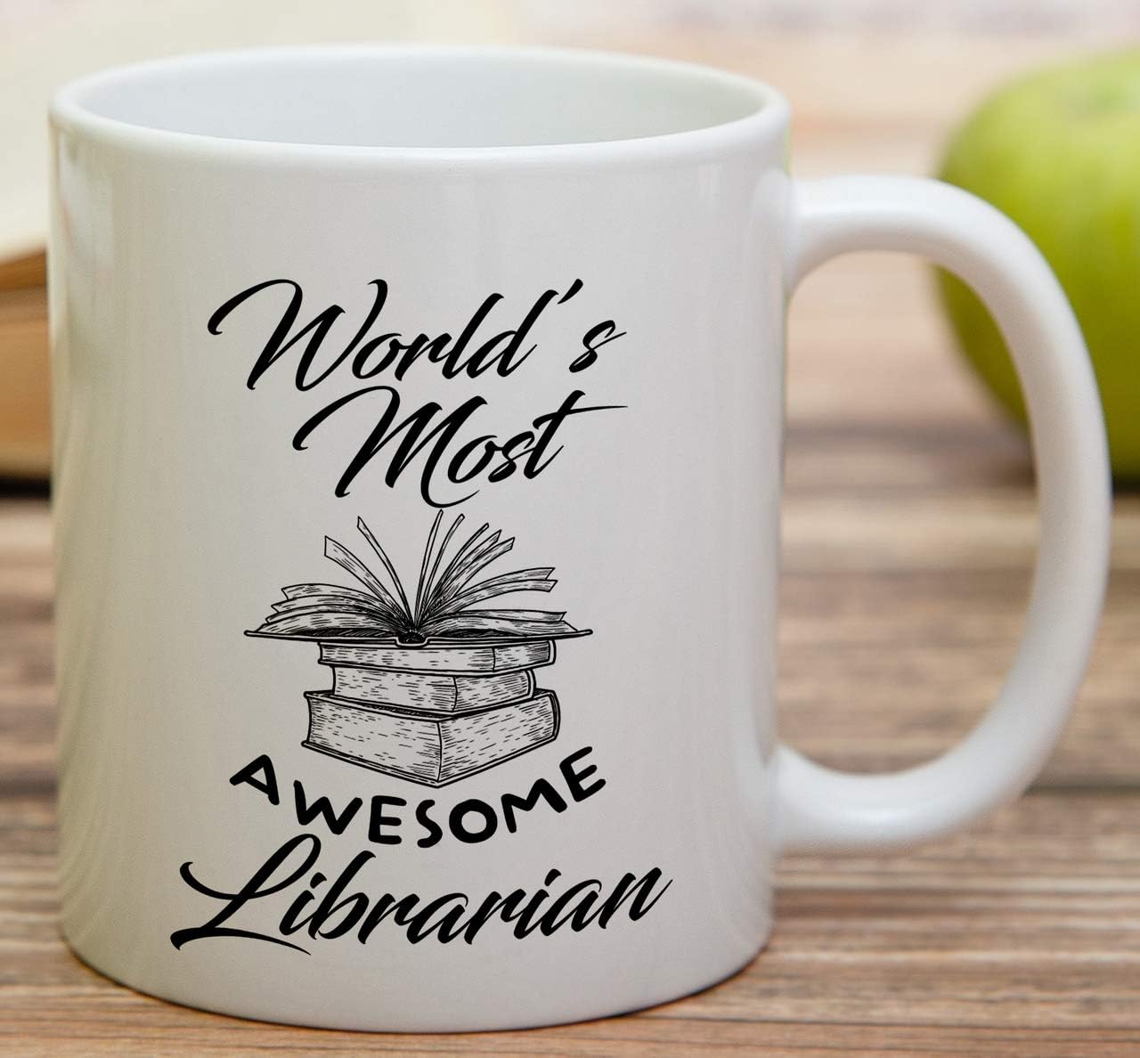 Retreez Funny Mug - World's Most Awesome Librarian 11 Oz Ceramic Coffee Mugs - Funny, Sarcasm, Sarcastic, Motivational, Inspirational birthday gifts for friends, coworkers, siblings, dad or mom