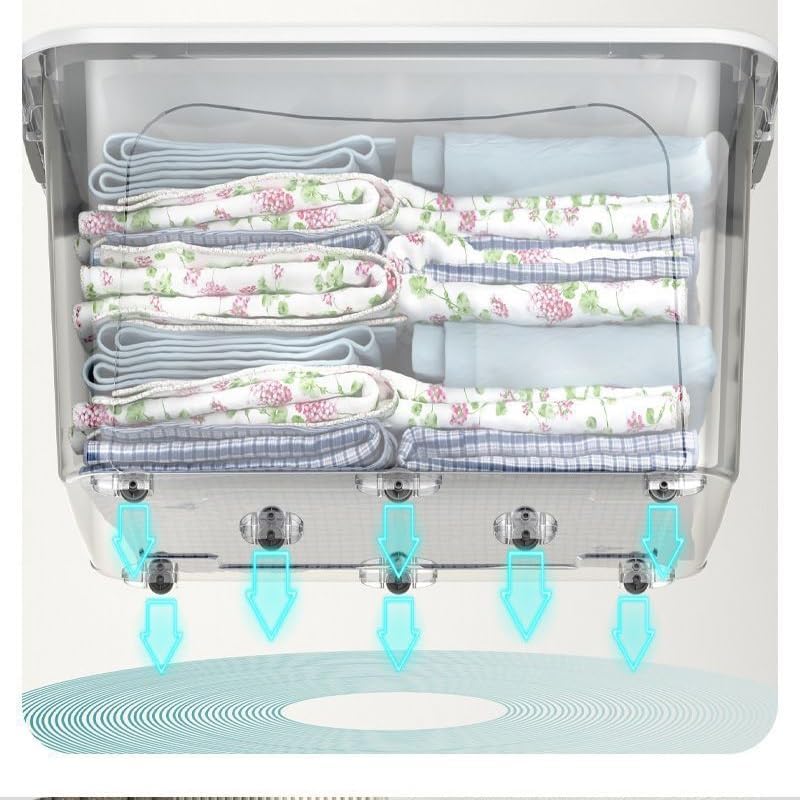 JSEIAJB Transparent Storage Box Large Capacity Storage Box for Clothes Books Storage Box