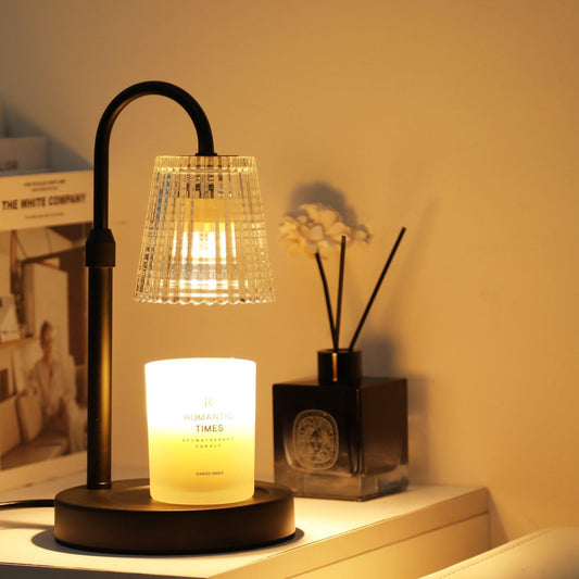 Candle Warmer Lamp,with Timer & Dimmer(3Bulbs),Candle Lamp Warmer Height Adjustable,Gifts for New Home,House Warming Gift,Birthday Gifts for Women/Daughter/Mom/Friend-Black
