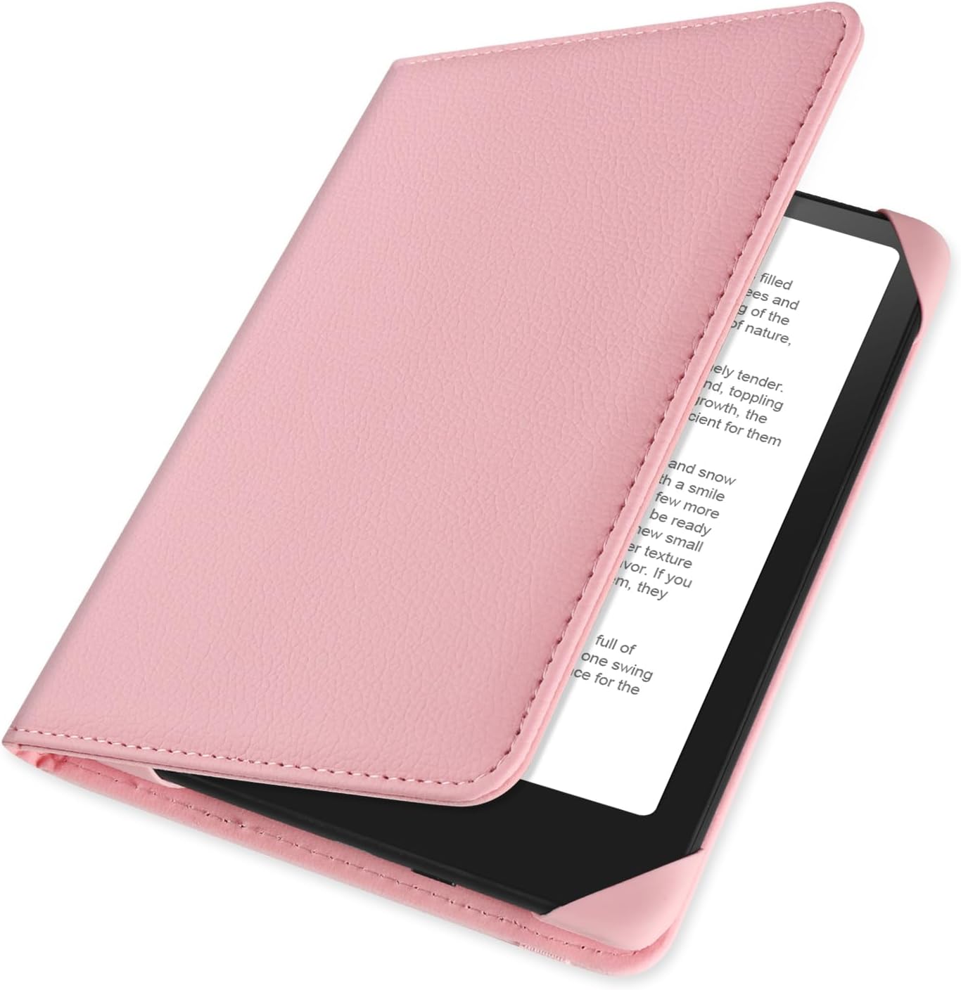 Universal Case for 6 inch Kindle eReader Compatible with Paperwhite(2015/2018)/Pocketbook and Tolino/Kobo Clara HD,6" eReader Protective Case Cover Elastic Rope,Pink