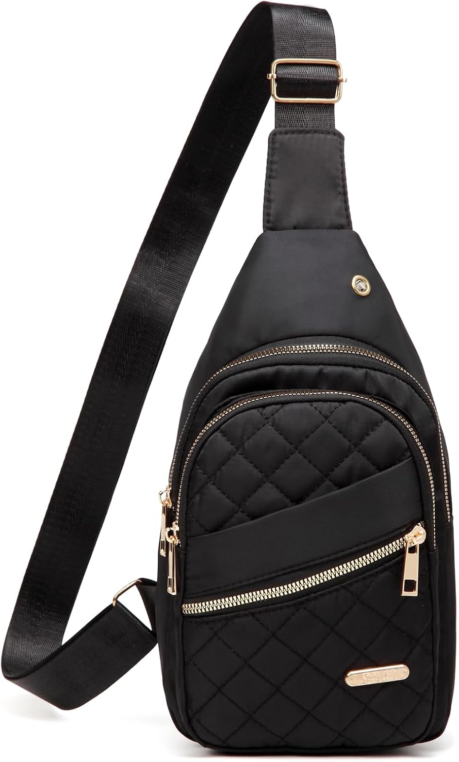 Small Sling Backpack for Women, Chest Bag Daypack Crossbody for Travel Sport Running Hiking Black