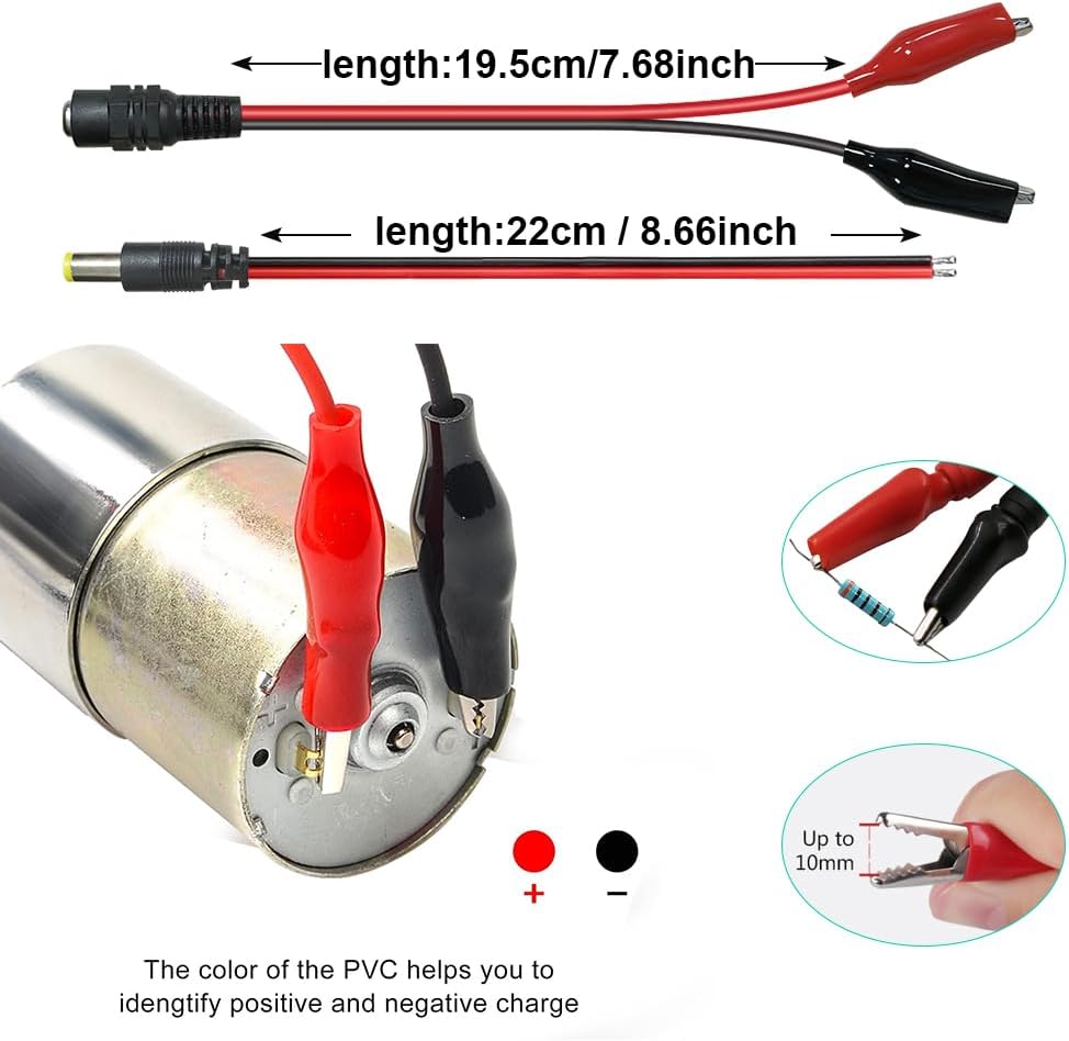 Universal Power Supply 3V~24V 3A 72W Adjustable Variable AC/DC Adapter Charger, 100V-240V AC to DC Converter with LED Voltage Display & 14 Tips & Polarity Converter & Test Lead