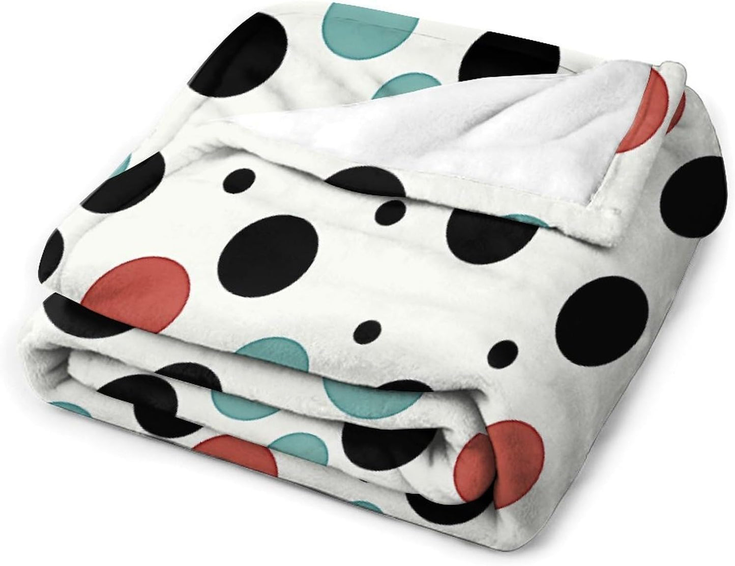 Polka Dot Throw Blanket for Couch Super Soft Warm Lightweight Throw Blankets Cozy Flannel Bed Blanket Cute Decorative Blankets for All Seasons Home Decor Gift 40"*50" （100 * 130cm）