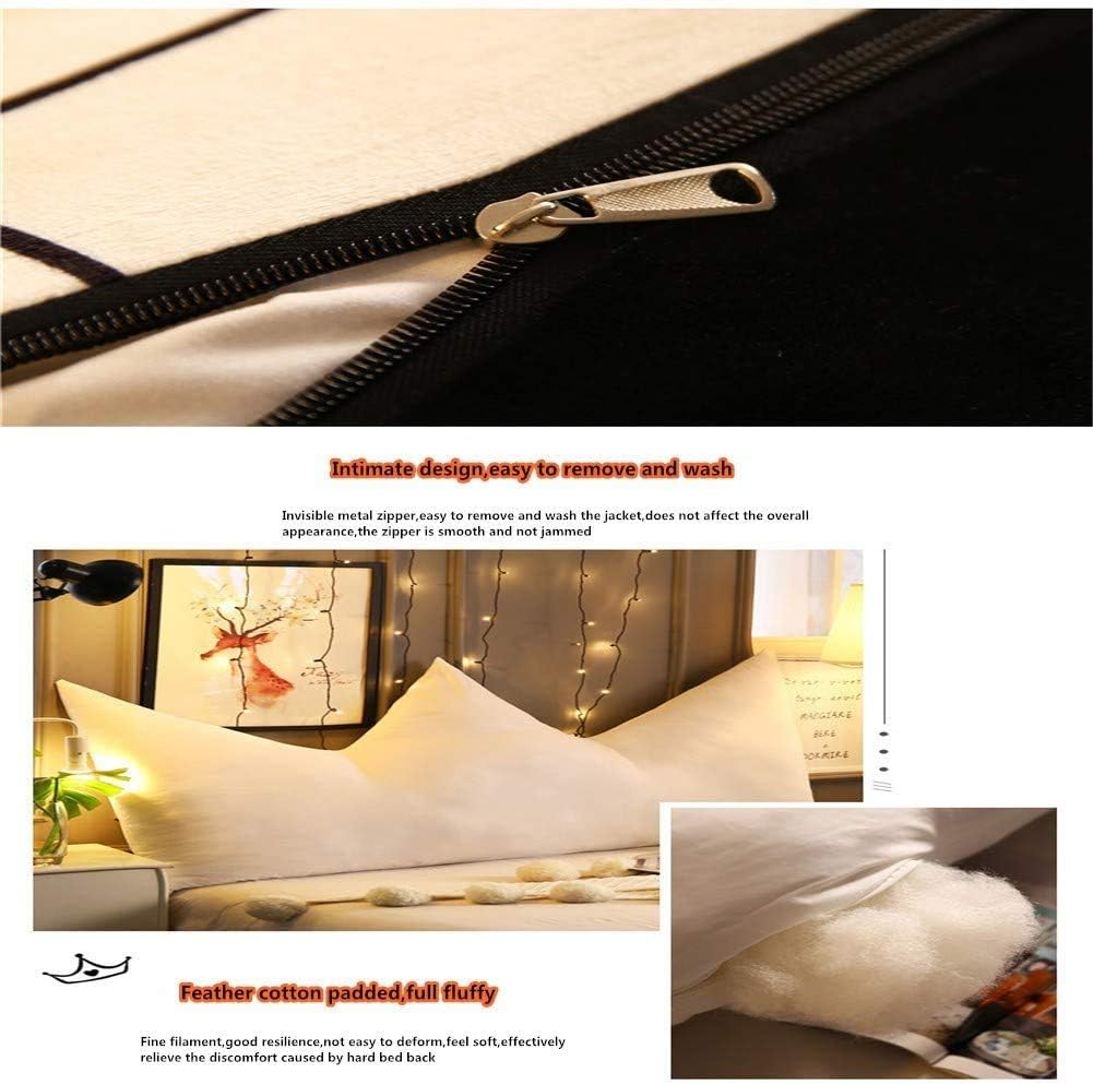 Cushion/Original Reading Crown Bedside Large Backrest Upholstered Headboard Reading Backrest Simple Headboard Positioning Support Pillow Removable Sofa Pillow Bed Head CushionA-60x40