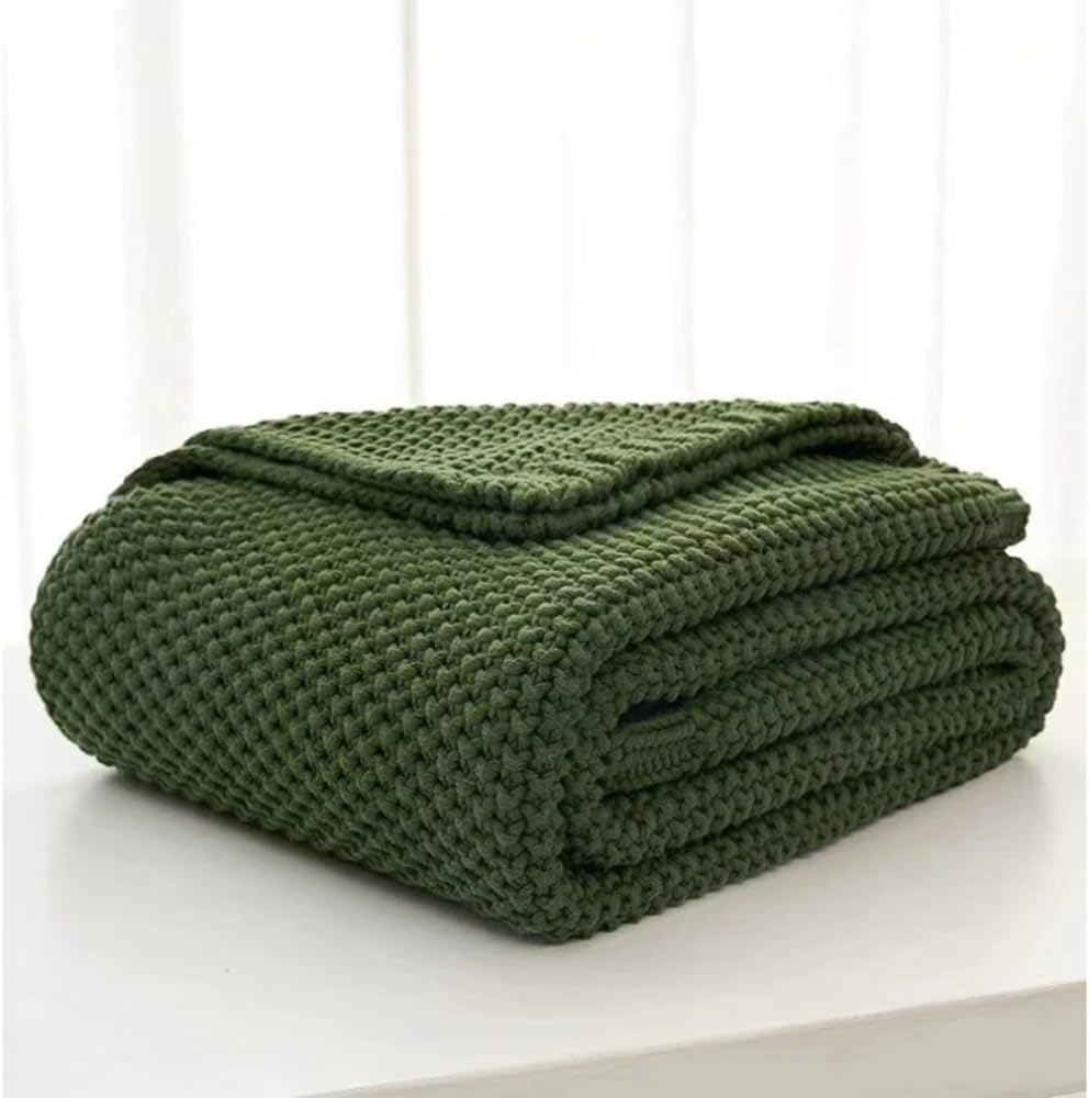Fringe Knit Blanket Office Air Conditioning Lunch Break Blanket Wool Throw Sofa Blanket Customizable (130 * 160cm,Coffee)