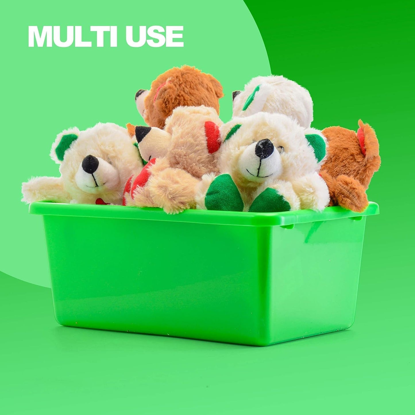 Prextex Toy Plastic Storage Bins - Pack of 4 Containers | Storage Box For Closet Organizers, Classroom Toy Bin, File Organizer, Craft Storage
