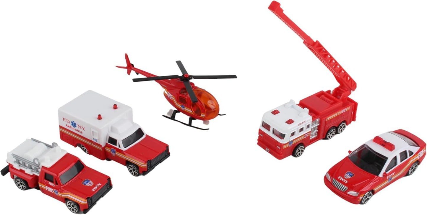 Daron FDNY Vehicle Gift Set, 5-Piece