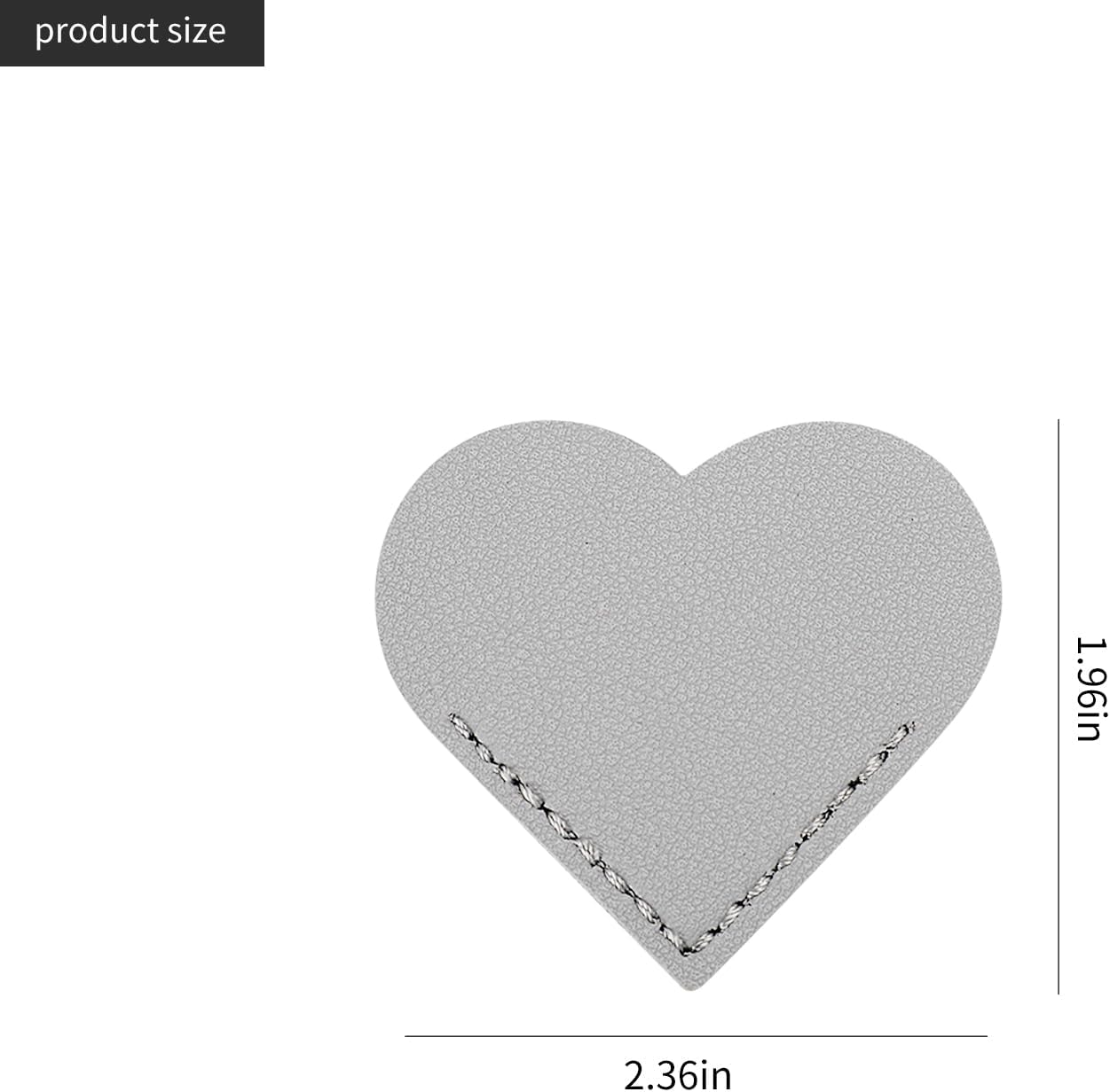 10PCS Leather Heart Bookmark Book Marks Labels Heart Corner Cute Leather Bookmark Reading Accessories Book Lovers Gifts for Women Students