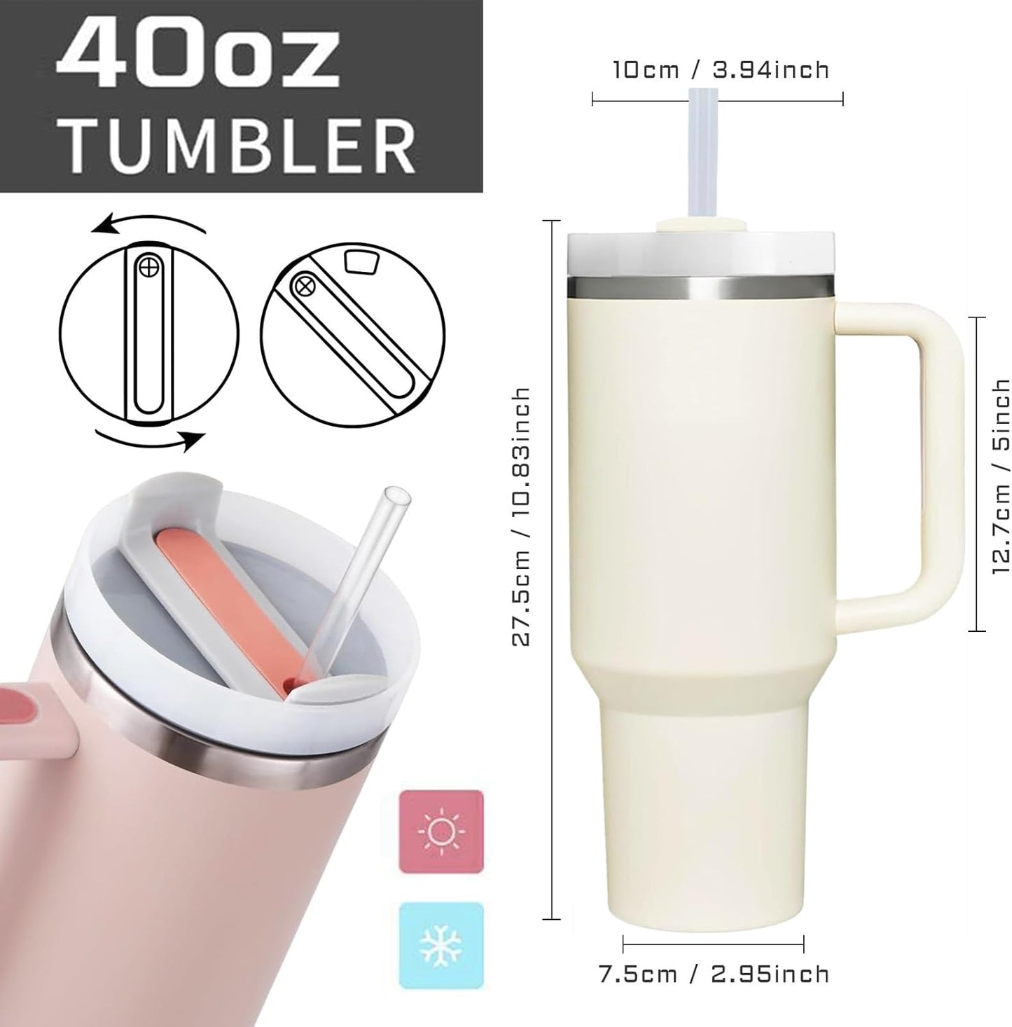 Book Lovers Gifts.40oz A Well-Read Woman Tumbler with Handle.Book Club Cup.40oz Tumbler Gifts for Bookaholic Bookworm Reader Librarian.Birthday Christmas Bookish Gifts for Women.