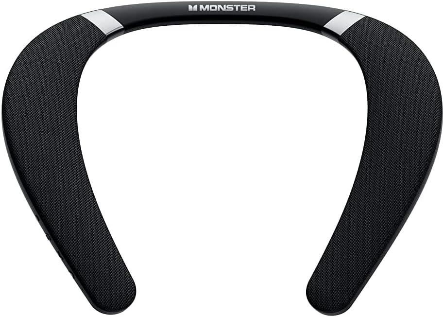 Monster Boomerang Neckband Bluetooth Speaker, Neck Speaker Bluetooth Wireless, 12H Playtime, True 3D Stereo Sound, Portable Soundwear, IPX7 Waterproof, for Home Sport Outdoor