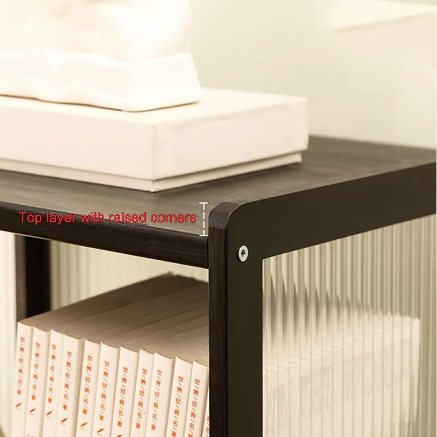 Bookcase with doors book shelf display cabinet modern bookshelf tall bookcase,black bookcase unique bookshelf rustic bookshelf open shelf bookcase,bedroom bookshelf,vertical bookshelf(White,A42x33x107