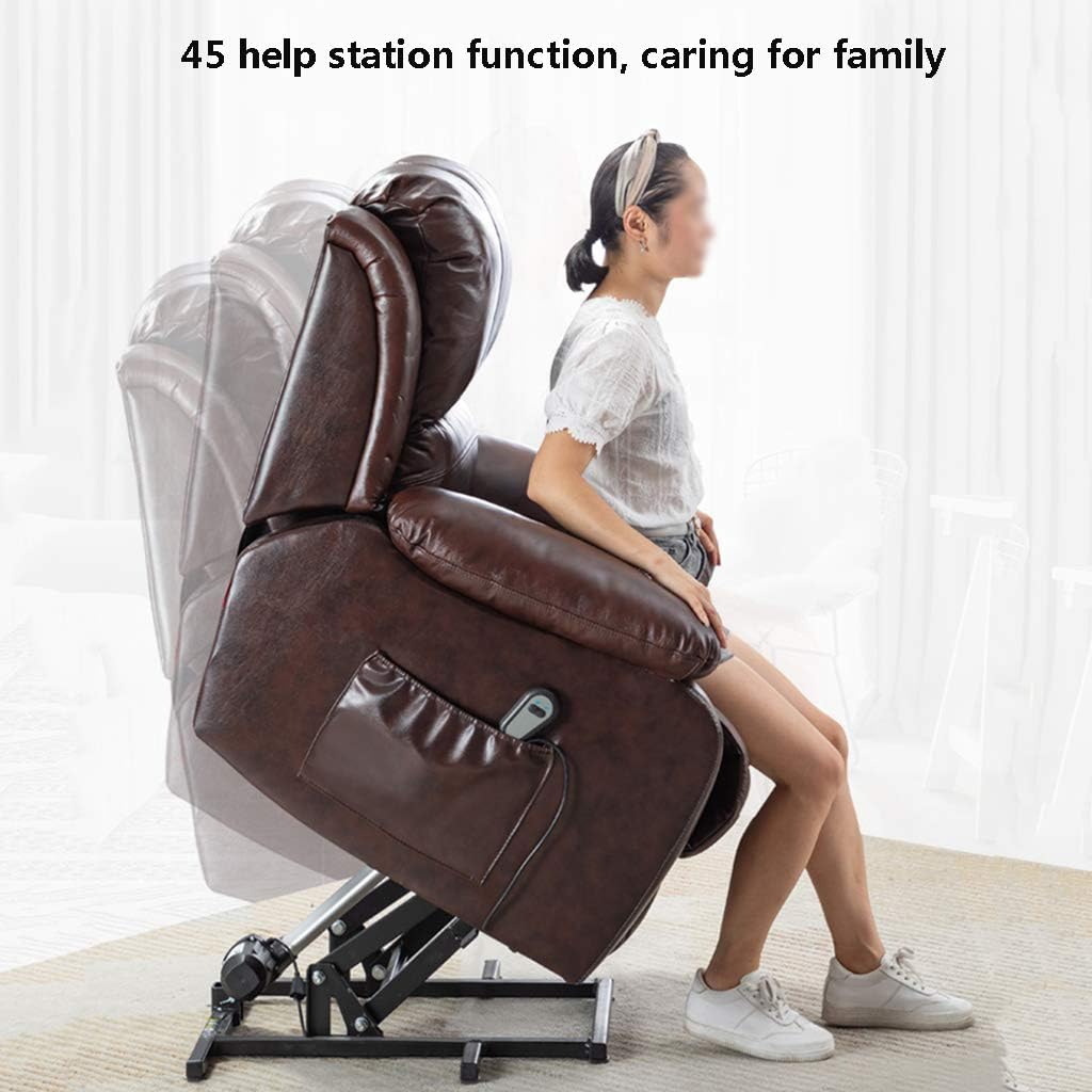 Electric Power Lift Recliner Chair for Elderly Home Theater Seating for Living Room Ergonomic Lounge Chair with Massage Sofa Reading Chair Single