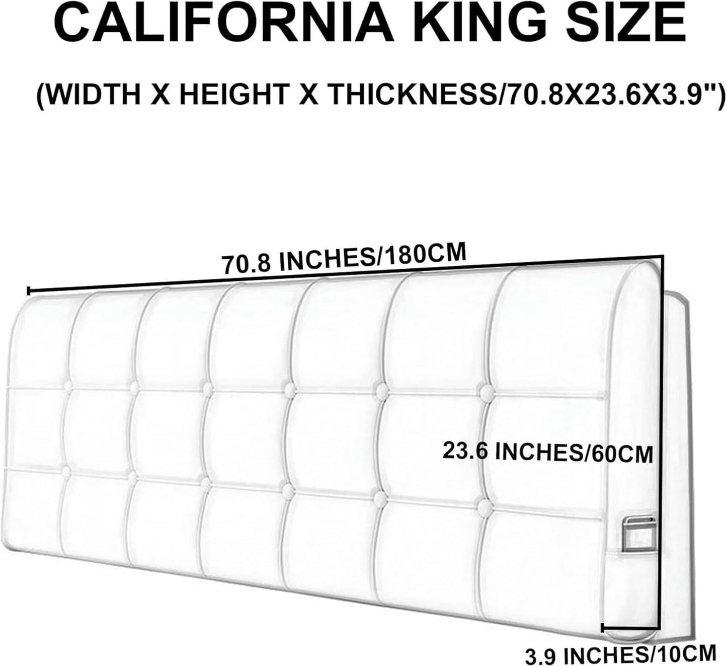 Leather Headboard Pillow,Solid Color Rectangle Headboard Reading Pillow,Headboard Upholstered Bed Backrest Large Bolster Wedge Pillowboard Headboard