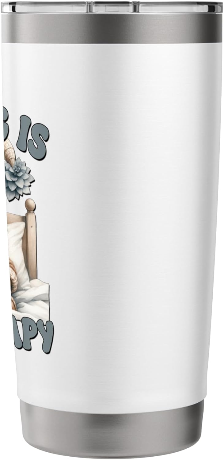 Book Reader Accessories For Teacher Reading Is My Therapy Stainless Steel Insulated Tumbler