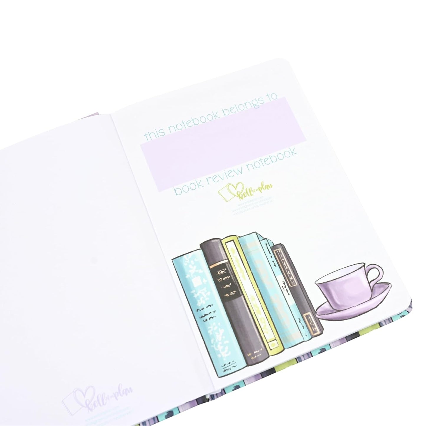 kellofaplan Reading Journal Book Review Notebook, A5 Size, Book Bound, 124 Premium Sheets, 80lb Paper, Personal Reading Tracker with Space for Titles, Ratings, Quotes, Reflections