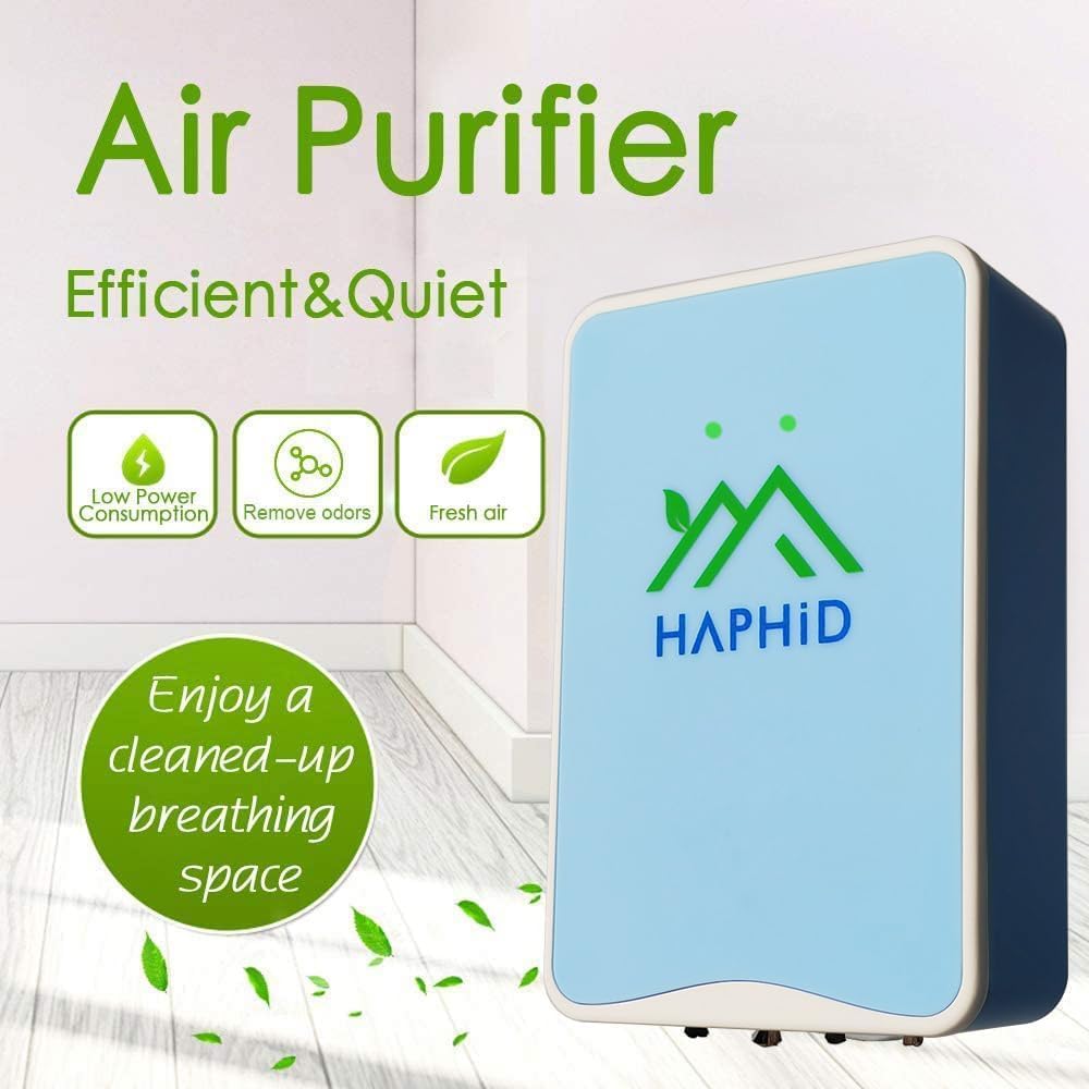 Ionizer Air Purifier, Plug In Air Purifier with 80 Million Anions/Sec Ion Technology, Air Ionizer for Home to Purify: Pet Odor, Various Smell, Etc (6 Park)