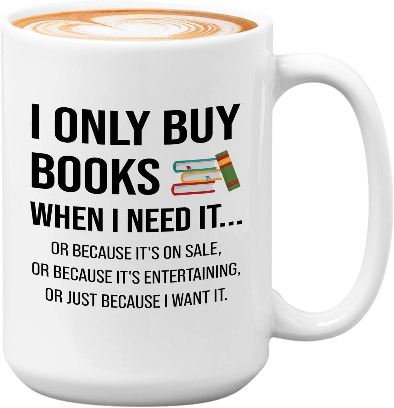 Bubble Hugs Book lovers Coffee Mug 15oz White - Only Buy Books - Author Writer Library Library Editor Introvert Book Lovers Cat Lover Chill Relax Bookworm Reading