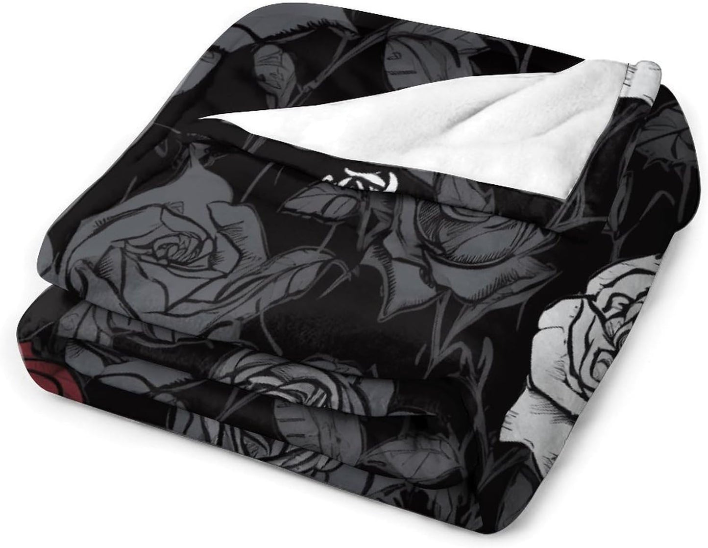 Rose Gothic Blanket Super Soft Lightweight Throw Blanket Cute Cozy Warm Bed Blanket Decorative Fuzzy Blanket All-Season Home Decor Gift for Sofa Couch Living Room 50"*60"（130 * 150cm）
