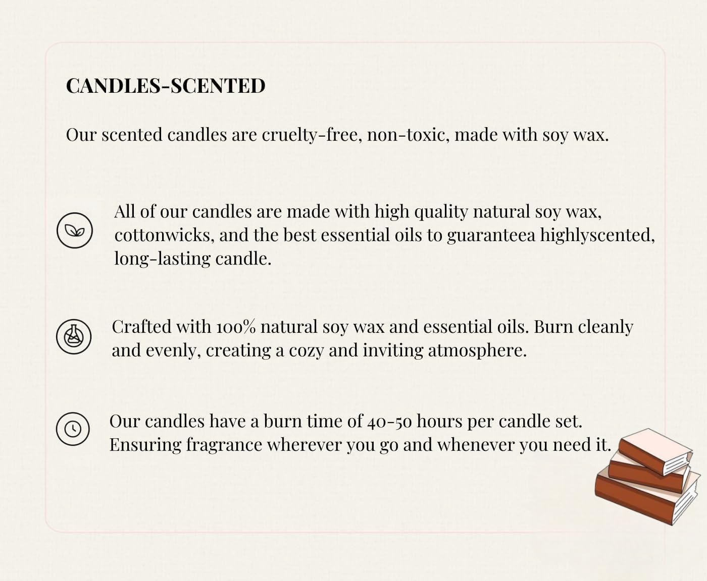 Reading Time Candle - Book Lovers Gifts, Gifts for Readers, Lavender & Lemon Scented Candle, Natural Soy Wax & Natural Essential Oils